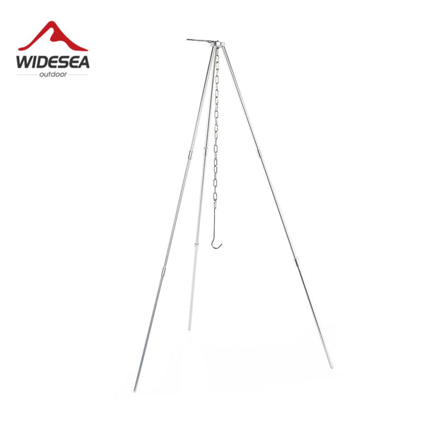 Widesea Outdoor Fire Hanging Cooking Pot Tripod